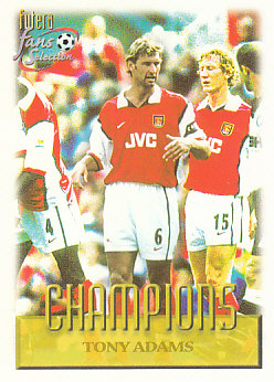 Tony Adams Arsenal 1999 Futera Fans' Selection #80